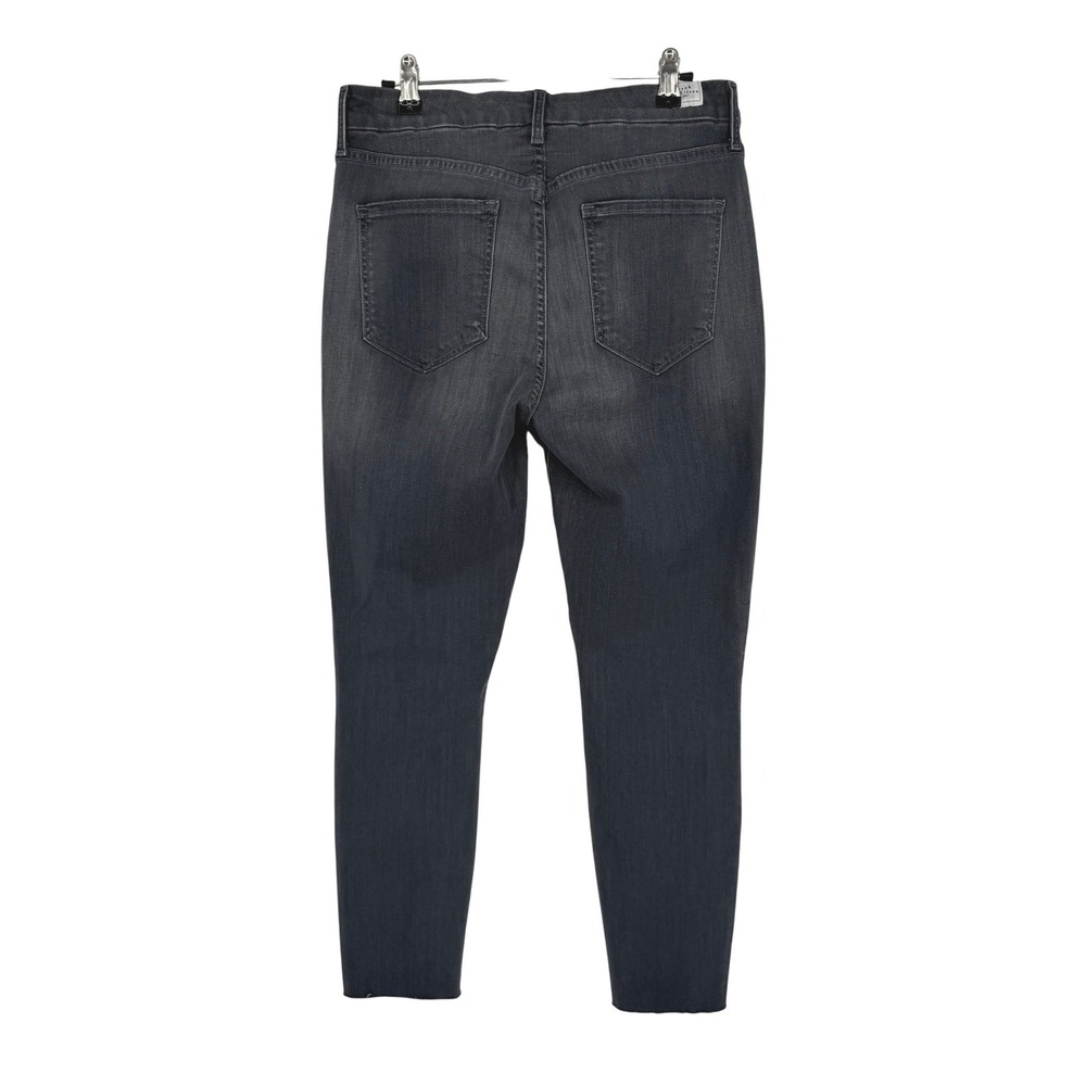 Frank & Eileen Sligo High Rise Skinny Jeans Charcoal Grey Raw Hem Size 30 USA - Picture 10 of 13